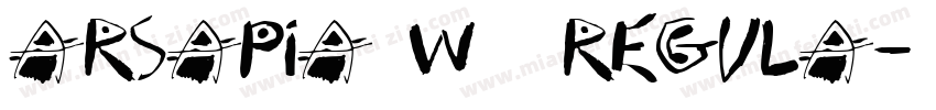 Arsapia W01 Regula字体转换